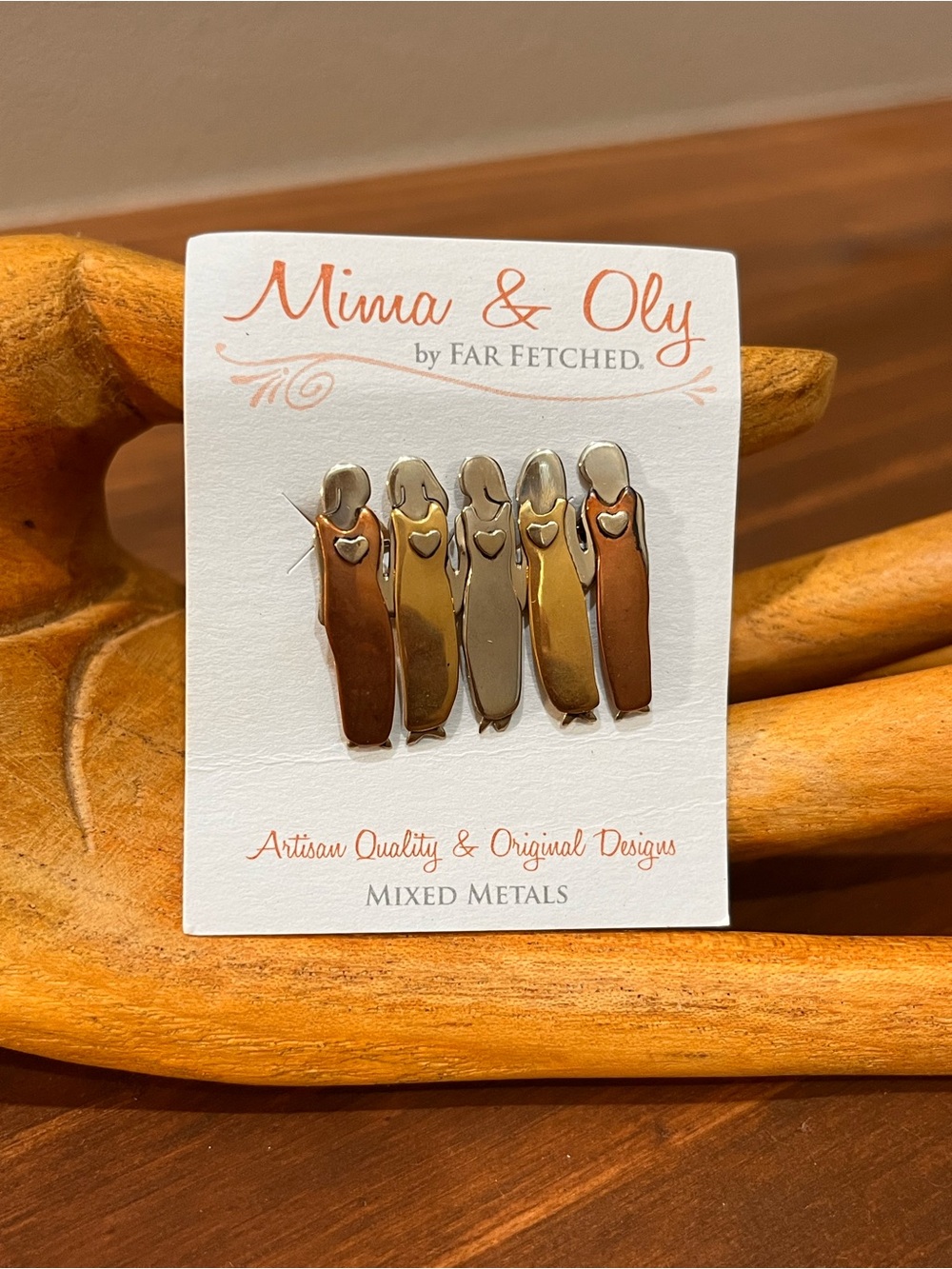 New Mima & Oly Far Fetched 5 Sisters PINs Five Best Friends Family Artisan